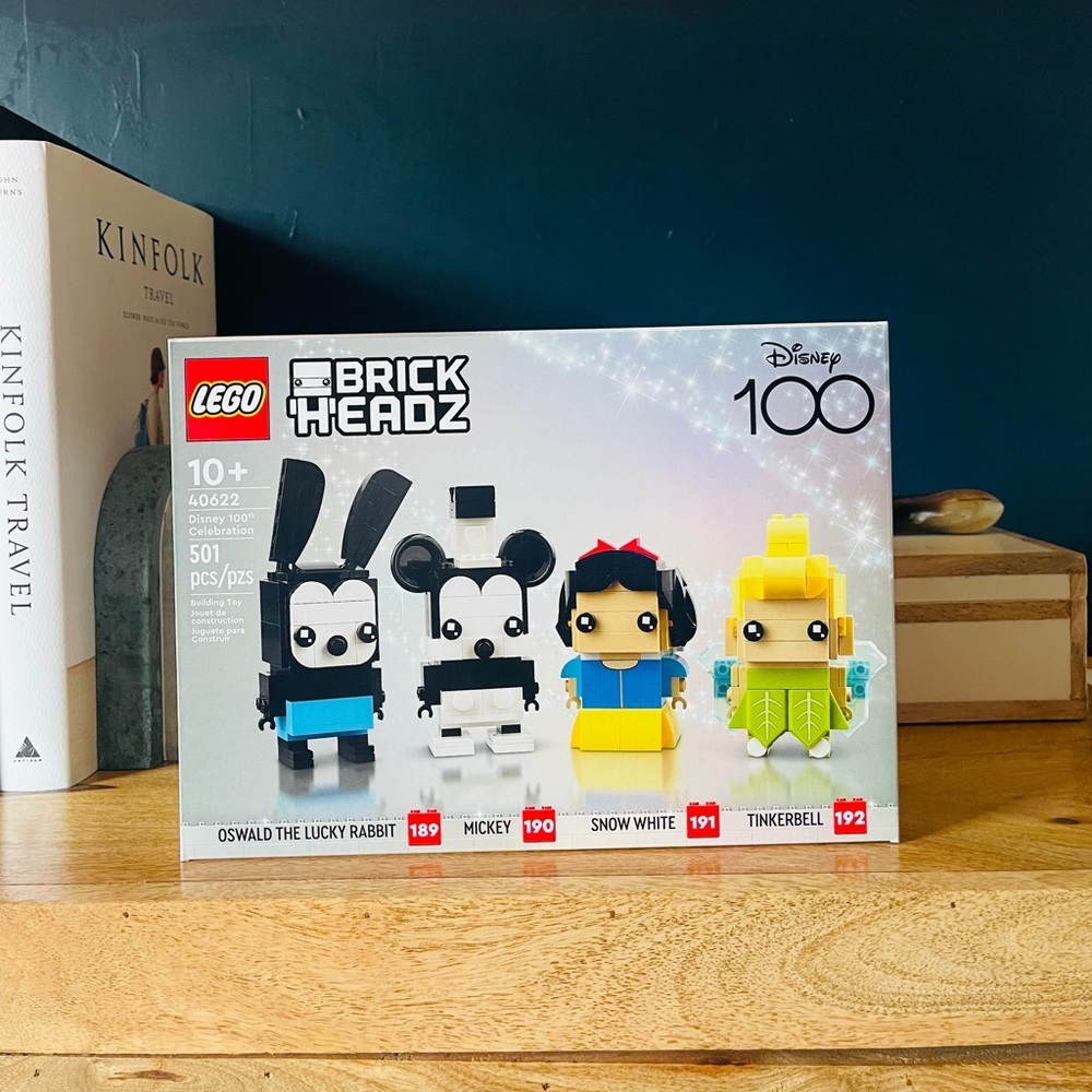 New LEGO BRICKHEADZ: Disney 100th Celebration (40622) Retired and Sealed.